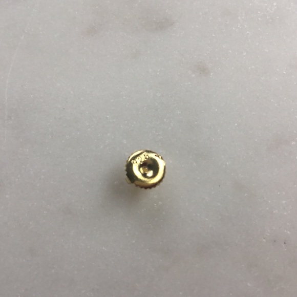 Sale $26! Yellow GP/Sterling Cz Flower Earrings - Picture 10 of 16